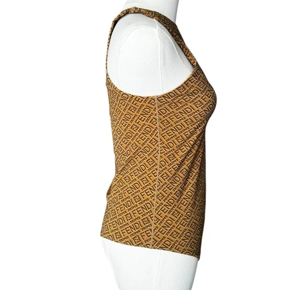 Fendi x SKIMS High Neck Bodysuit in California Tan Large - Picture 9 of 13